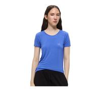 Emporio Armani - TShirt MC logo viscose - Femme - Tops - Bleu - Taille: 40 FR