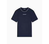 EMPORIO ARMANI UNDERLINED Logoband T-Shirt à col Rond pour Homme Bleu M