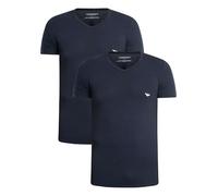 Emporio Armani Underwear 2-Pack T-Shirt V Neck, Marine/Marine, XL Homme