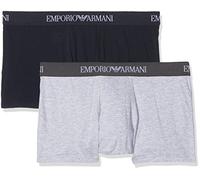 Emporio Armani Underwear 2-Pack Trunk Pure Cotton Boxeur ajusté, Blanc (White/White), XL (Lot de 2) Homme