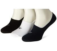 Emporio Armani Underwear 3-Pack Footie Socks Casual Lot de 3 Paires de Chaussettes Invisibles, White-Black-Marine, L/XL pour des Hommes
