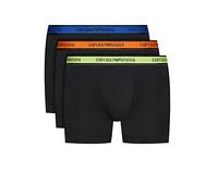Emporio Armani Underwear 3-Pack Trunk Core Logoband Boxer Court, Noir/Noir, M Homme