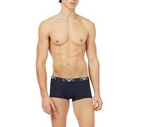Emporio Armani Underwear 3-Pack Trunk Essential Monogram, Boxers pour Homme, Multicolore (Bianco/Nero/Marine - White/Black/Marine 56110), Large
