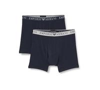 Emporio Armani Underwear Emporio Armani Men's 2-Pack Endurance Mid Waist Boxer Caleçon, Marine/Marine, M (Lot de 2) pour des Hommes