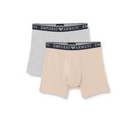 Emporio Armani Underwear Emporio Armani Men's 2-Pack Endurance Mid Waist Boxer Caleçon, Rope/Melange Grey, L (Lot de 2) pour des Hommes