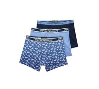 Emporio Armani Underwear Emporio Armani Men's 3-Pack Core Logoband Boxer, Caleçon pour des Hommes, Oxford/Print Indigo/Marine,