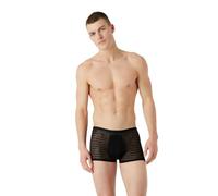 Emporio Armani Underwear Emporio Armani Men's Trunk Jacquard Logo Mesh, Les Troncs pour des Hommes, Black,