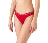 Emporio Armani Underwear Emporio Armani Women's 2-Pack Essential Studs Logo Brazilian Brief Slips, Ruby Red, XS (Lot de 2) aux Femmes