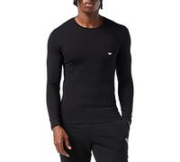 Emporio Armani Underwear T-Shirt Basique en Coton Stretch pour Homme, Noir, Taille L