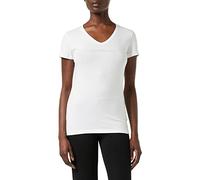 Emporio Armani Underwear V Neck T-Shirt Iconic Cotton, White, M Femme