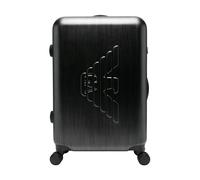 Emporio Armani - Valise cabine avec logo aigle en relief - Homme - Valises - Gris - Taille: ONE Size