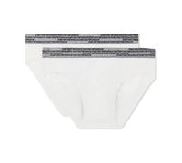 Emporio Armani - Values Stretch Cotton Briefs - Homme - Sous-vêtements - Blanc - Taille: M