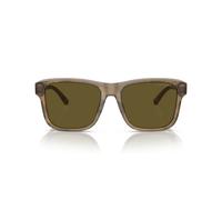 Emporio Armani - Vert Transparent Coussin Lunettes de soleil Marron - unisex - Accessoires - Vert - Taille: 56 MM