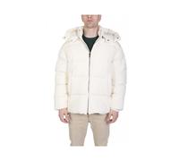 Emporio Armani - Veste matelassée en ottoman de nylon avec fermeture éclair intégrale - Homme - Vestes - Blanc - Taille: XL