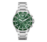 Emporio Armani Montre AR11500 Homme 43 mm Quartz Acier inoxydable Vert Verre minéral