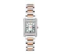 Emporio Armani Watch for Women, 22mm Rectangle Case Quartz Two Hand Movement with Stainless Steel Or Leather Strap
