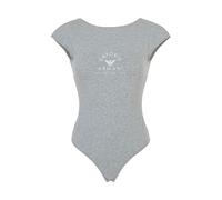 EMPORIO ARMANI Body femme en coton stretch avec bande emblématique avec logo, GRIS CLAIR MELANGE, L
