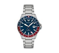 Emporio Armani - World Explorer GMT Dual Time Watch - Homme - Accessoires - Bleu - Taille: ONE Size