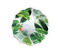 Emporio Zani Touch Mel YORK Lot de 2 assiettes plates, motif floral 100 % mélamine.