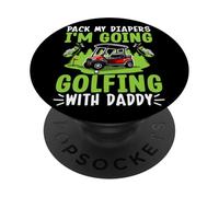 Emporte Mes Couches, Je Vais Jouer au Golf avec Papa PopSockets PopGrip Adhésif