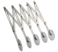 Emporte-pièce à 5 roues en acier inoxydable - Rouleau à pâtes extensible pour nouilles, pizzas, tartes et biscuits