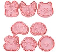Emporte-pièce à 8 formes en plastique sûr pour décoration de fleurs | Bords sûrs, ne passent pas au lave-vaisselle, durables, parfaits pour les anniversaires d'enfants