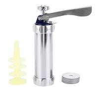 Emporte - pièce à biscuits en alliage d’aluminium, 20 embouts + 4 remplaçables, réglable - Presse à pâtisserie ergonomique pour biscuits maison, gâteaux et argile, idéal fêtes