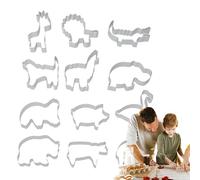 Emporte-Pièce à Crackers pour Cuisson | Set de Découpe en Acier Inoxydable pour Pâte à Pâtisserie,Accessoires de Cuisson Antiadhésifs pour Desserts, Pâtisseries Douces, Pains, Sandwiches et Chocolat