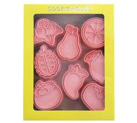 Emporte-pièce Au Citron - Ensemble D'emporte-pièces En Forme De Fruit De Dessin Animé, Moule De Cuisson Multi-formes Comprenant Mangoustan, Durian, Citron, Poire, Mangue, Myrtille, Kaki Pour La Décora