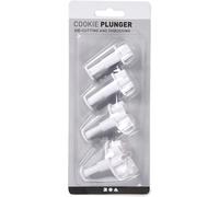 Emporte-pièce avec manche à poinçon, blanc, étoile, D 2,1+2,3+2,6 cm, 3 pcs/ 1 pc