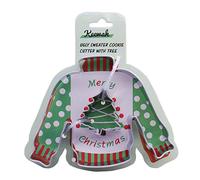 Emporte-pièce avec mini sapin de Noël 10,2 cm et arbre de 3,6 cm en acier inoxydable