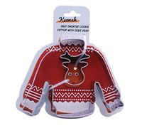 Emporte-pièce avec mini tête de cerf 10,2 cm et tête de cerf 3,6 cm en acier inoxydable