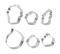 Emporte-Pièce Cône de Glace | 6 Pièces en Acier Inoxydable pour Fondant | Accessoire de Cuisine pour Dessert | Célébration de Fêtes et Mariage