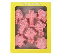 Emporte-pièce - Cookie Cutter Set Fondant Croix Moule | Ensemble d'emporte-pièces Cutter Christian Cartoon pour Cookie Cake Baking Supplies, 8Pcs