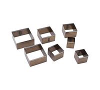 Emporte Piece Cuir Emporte Pièce à Frapper Outil Cuir Coupeurs De Bijoux En Argile,lot De 7 Perforatrices Carrées Vides En Cuir Haute Dureté Pour Ceinture Et Portefeuille