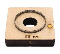 Emporte - pièce Cuir Rond 55mm, Acier Alliage Résistant - Découpe Précise, Usage Manuel ou Presse, Projets DIY Créatifs