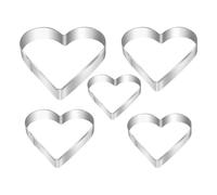 Emporte-Pièce Cœur - Moule à Biscuits en Forme de Cœur,Formes Anti-Adhésives pour Fondant Saint-Valentin - Anniversaire Mariage Fête des Mères