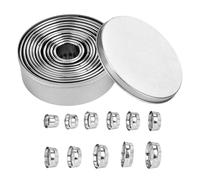 Emporte-Pièce de Fêtes | Lisse et Emboîtables en Acier Inoxydable - Format Mini | Pour Amis Famille Maison Fêtes Intérieur Extérieur Cuisine Séjour Mariage Cuisson Célébrations Pâtisserie