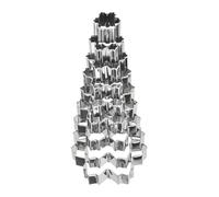 Emporte-Pièce de Noël - Acier Inoxydable - Cutter à Fondant,Outil De Pâtisserie Et Accessoire Pour Gâteau Dessert Snack Fête Vacances D'Hiver Cuisson À La Maison Cuisine