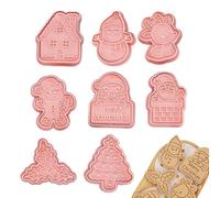 Emporte-Pièce de Noël pour | 8 Pièces Moule À Pâtisserie À Presser,Moule à Pâtisserie pour les Fêtes,Pour Pâtissiers Amateurs Organisateurs de Fêtes Amateurs de Loisirs Créatifs Individus