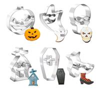 Emporte-pièce d'Halloween pour la pâtisserie, les desserts de sorcière | Moules à biscuits d'Halloween pour cuisine, maison, fête, famille, pâtisserie