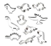 Emporte-pièce dinosaure Set-10-pièces-Trex, Brontosaurus, Spinosaurus, Brachiosaurus, Triceratops, Empreinte de tête de dinosaure, Emporte-pièce dinosaure biscuit pour enfants Dino Party