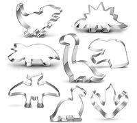 Emporte-pièce dinosaure Set-8-pièces-Trex, Brontosaurus, Spinosaurus, Brachiosaurus, Triceratops, Empreinte de tête de dinosaure, Emporte-pièce dinosaure biscuit pour enfants Dino Party