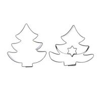 Emporte-pièce en acier sapin de Noël 4,5 cm 2 pcs.