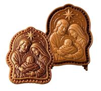 Emporte-pièce en forme de crèche de Noël | Moule à tarte de poche pour parents, débutants, professionnels, maison, appartement, fête, école, projet d'événement