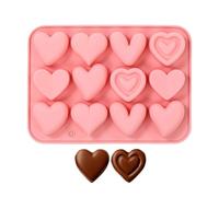 Emporte-Pièce en Forme de Cœur - Antiadhésif Réutilisable,Petits Moules à Biscuits pour la Pâtisserie,Pour Passionnés, Famille, Amis, Anniversaires, Vacances, Muffins, Brownies,