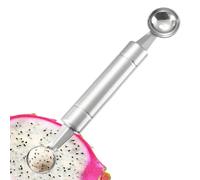 Emporte-pièce en forme de pastèque - Double tête - Pour boules de pastèque - Pelle à fruits - Coupe-boules - Poignée ergonomique double face - Ustensile de cuisine - Qualité alimentaire