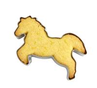 Emporte-pièce en forme de petit cheval - Ustensiles de cuisson en acier inoxydable | Moule à biscuits pressable, pour boulangers, parents, débutants, Noël, anniversaire, vacances, fête, salle de