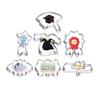 Emporte-pièce en métal, moules à biscuits pour la pâtisserie | Moules de cuisson pour diplômes de grande taille, moule à gâteau mignon pour événements scolaires et jardin d'