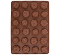 Orion Emporte-pièce en silicone SILLINIE pour biscuits sablés marron 24 pièces